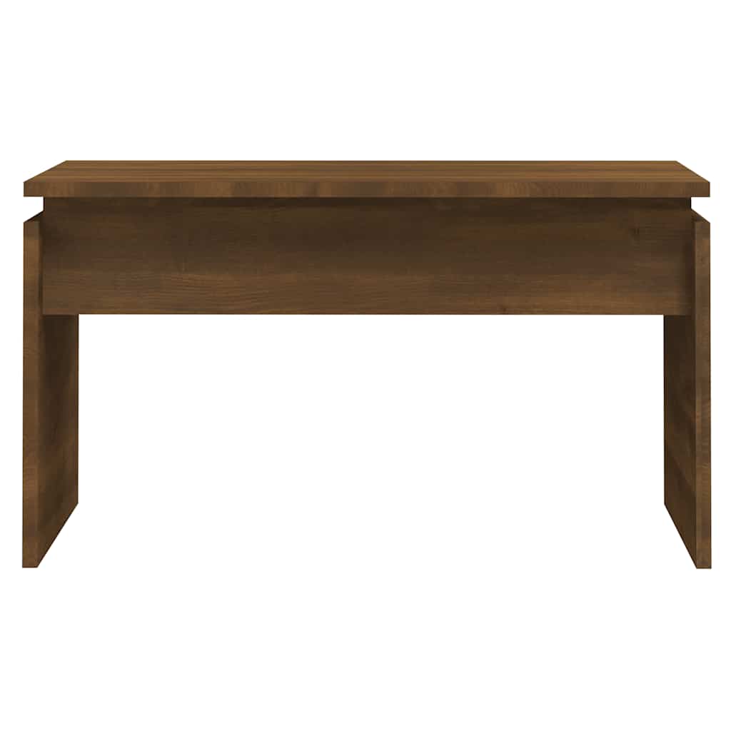 Salontafel 68x50x38 cm bewerkt hout bruin eikenkleur is nu te koop bij PeponiXL, paradijselijk wonen!