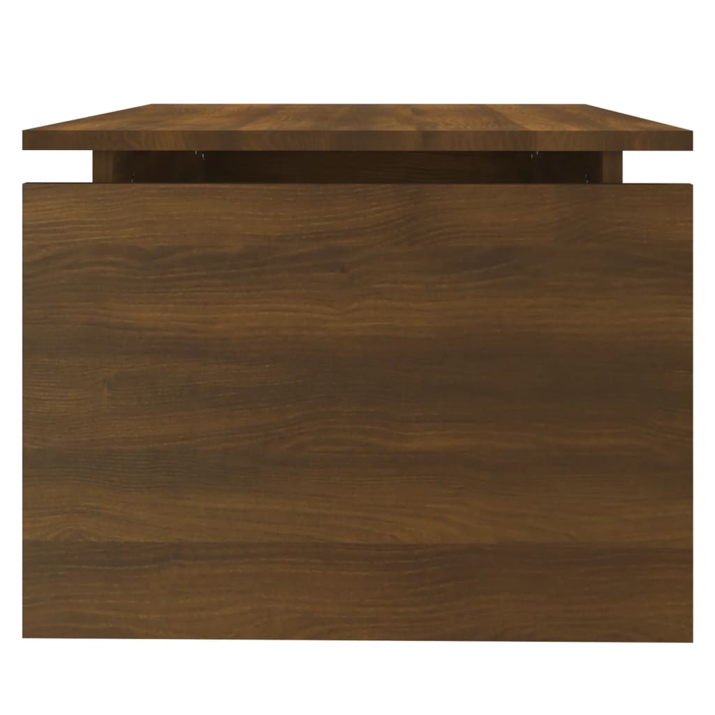 Salontafel 68x50x38 cm bewerkt hout bruin eikenkleur is nu te koop bij PeponiXL, paradijselijk wonen!