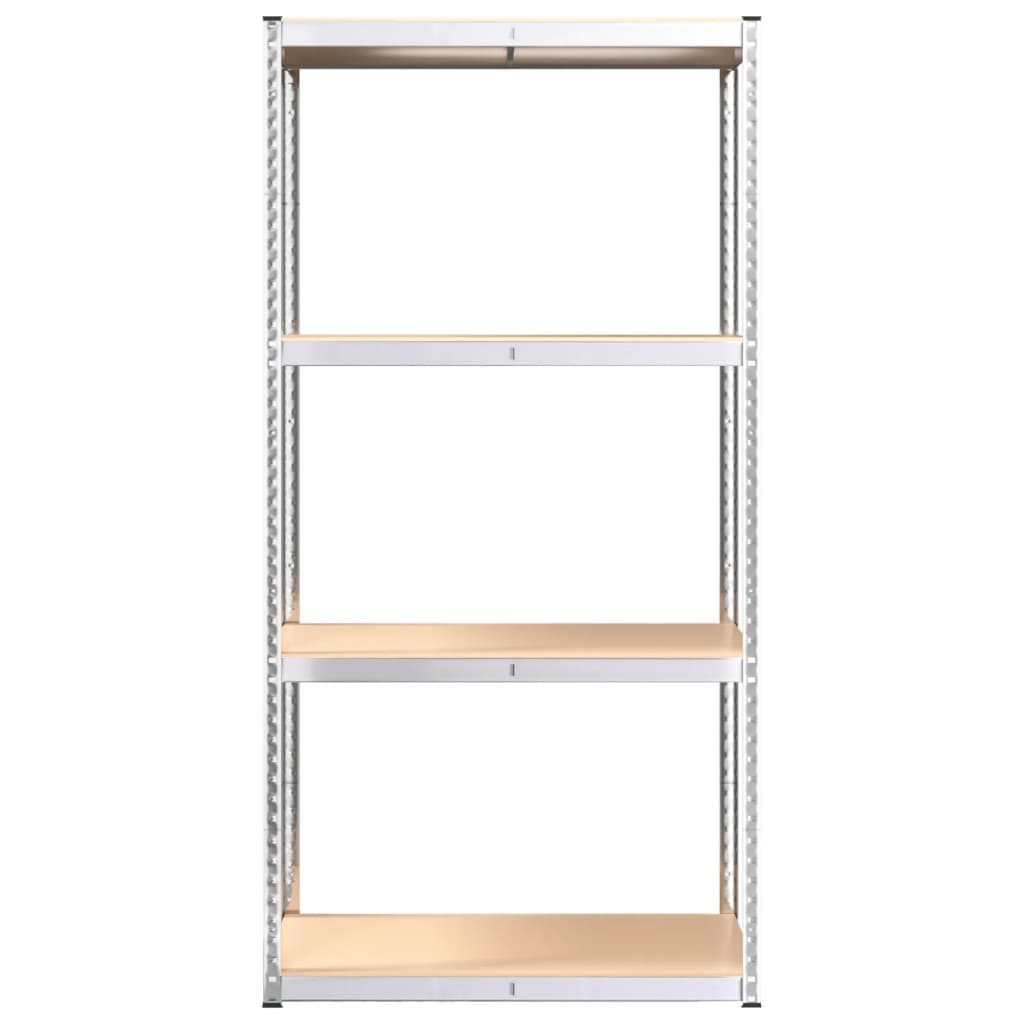 Opbergrek 4 Laags 3 st staal & bewerkt hout zilverkleurig is nu te koop bij PeponiXL, paradijselijk wonen!