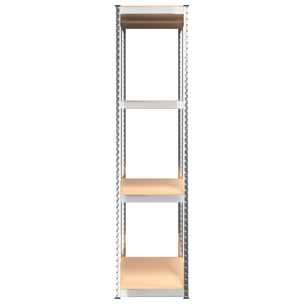 Opbergrek 4 Laags 3 st staal & bewerkt hout zilverkleurig is nu te koop bij PeponiXL, paradijselijk wonen!