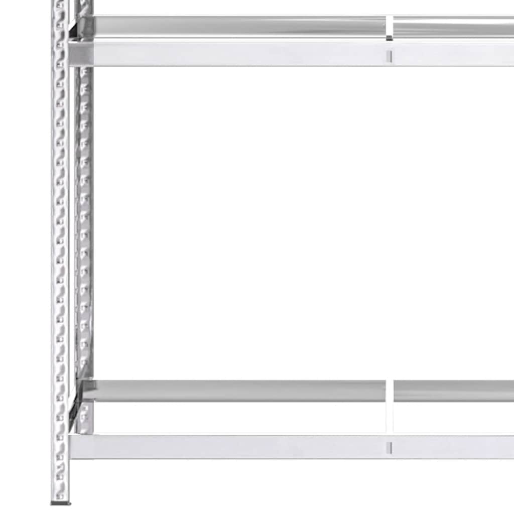 Bandenrekken 3-laags 4 st 110x40x200 cm staal zilverkleurig is nu te koop bij PeponiXL, paradijselijk wonen!
