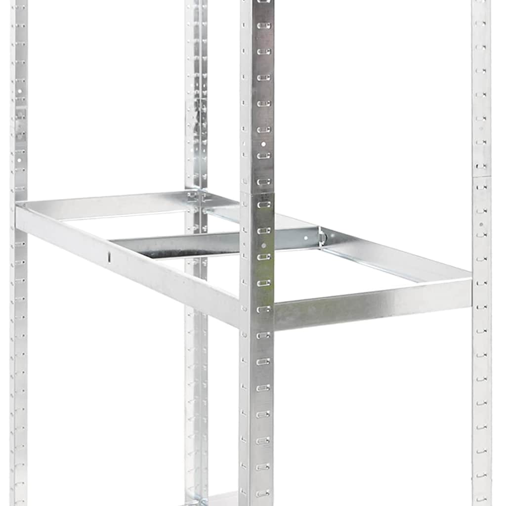 Bandenrekken 3-laags 4 st 110x40x200 cm staal zilverkleurig is nu te koop bij PeponiXL, paradijselijk wonen!