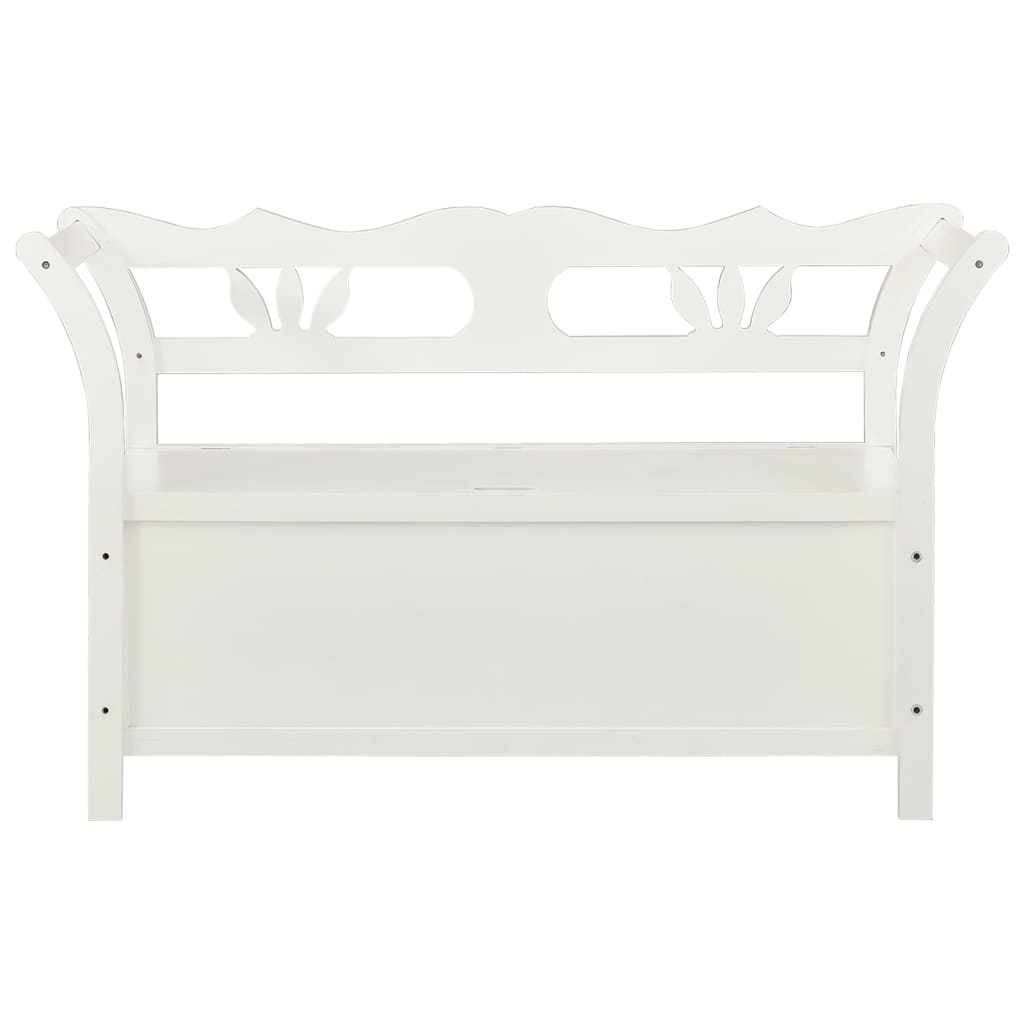 Bankje 107x45x75,5 cm massief vurenhout wit is nu te koop bij PeponiXL, paradijselijk wonen!