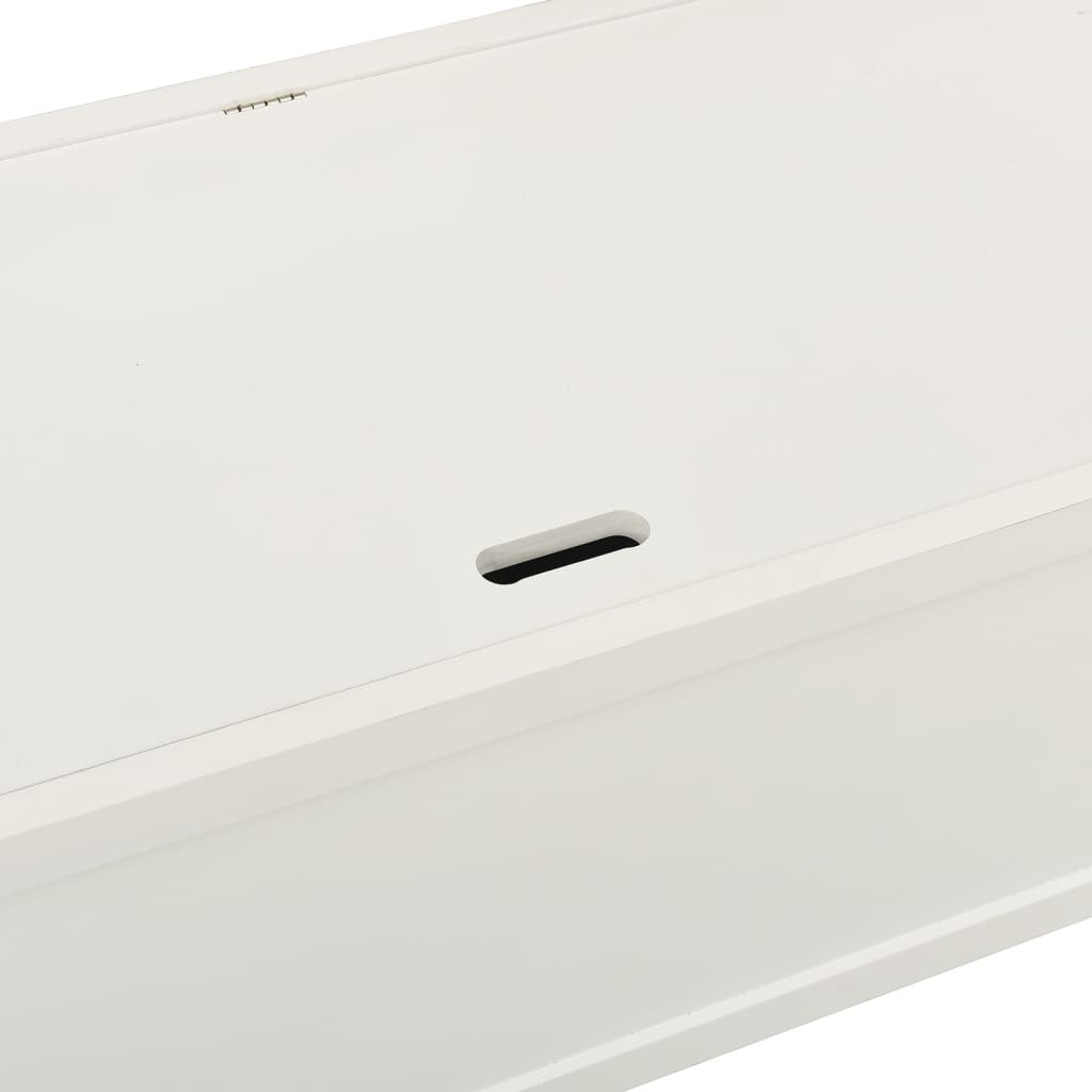 Bankje 107x45x75,5 cm massief vurenhout wit is nu te koop bij PeponiXL, paradijselijk wonen!