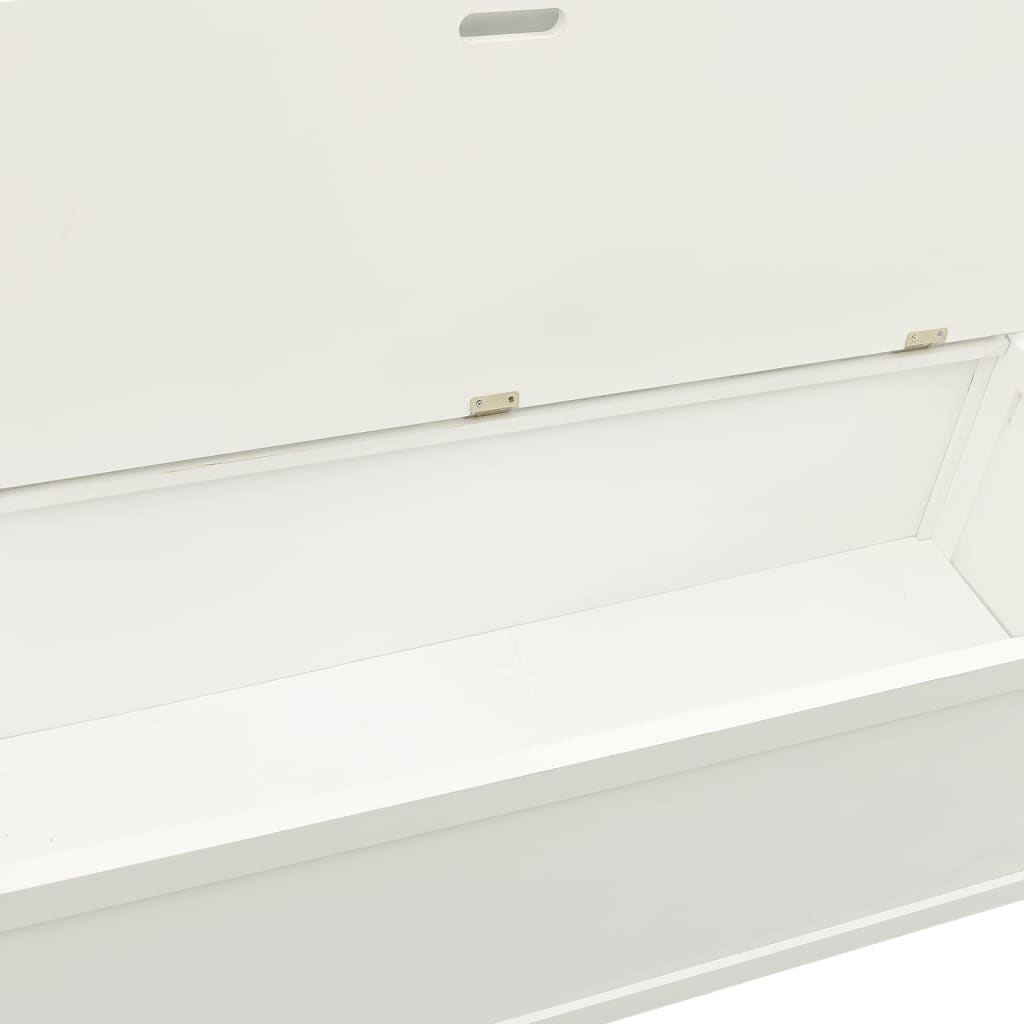 Bankje 107x45x75,5 cm massief vurenhout wit is nu te koop bij PeponiXL, paradijselijk wonen!