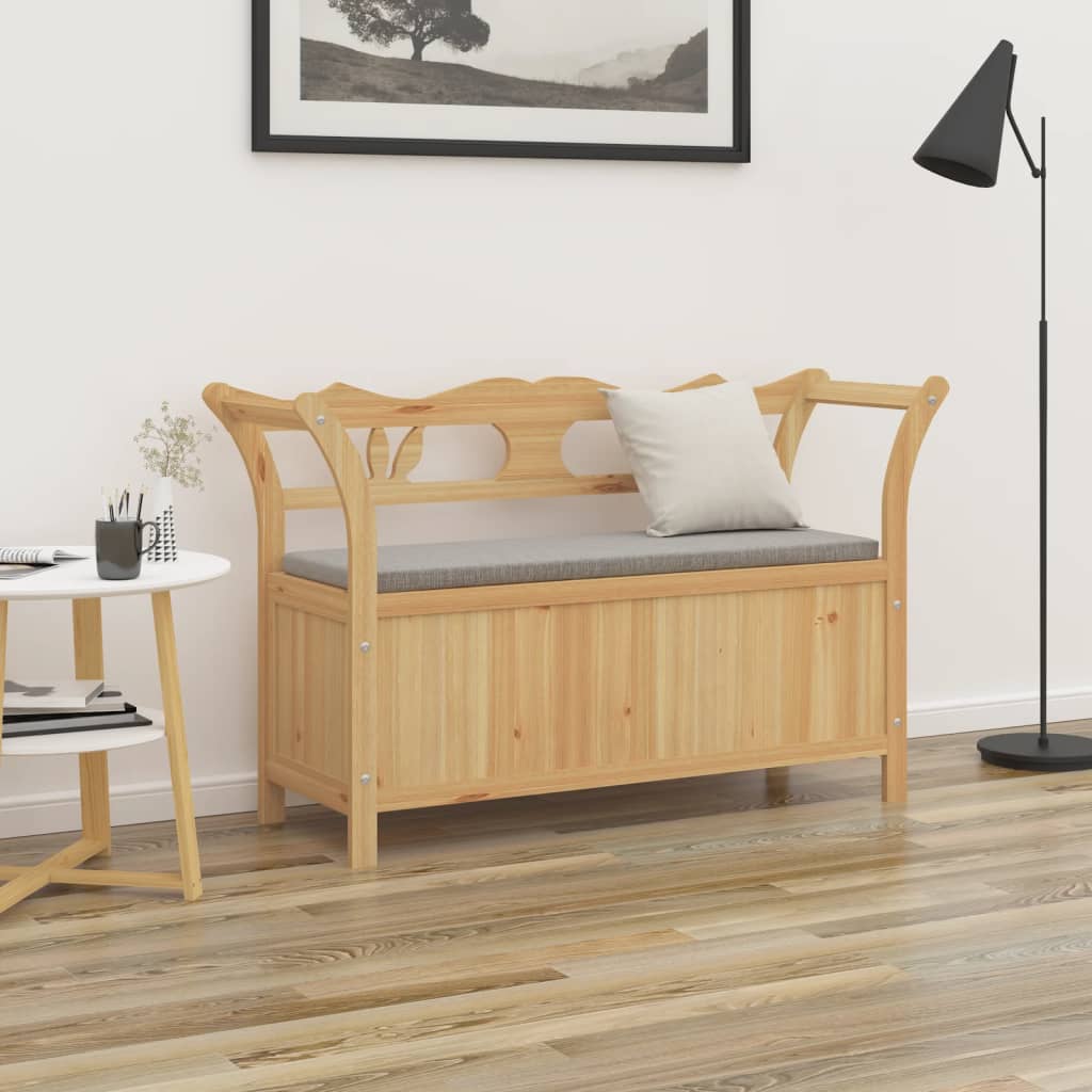 Bankje 107x45x75,5 cm massief vurenhout is nu te koop bij PeponiXL, paradijselijk wonen!