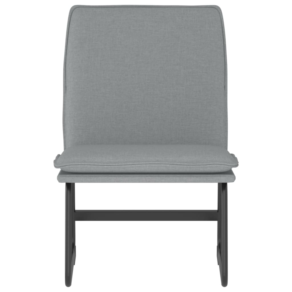 Loungestoel 52x75x76 cm stof lichtgrijs is nu te koop bij PeponiXL, paradijselijk wonen!