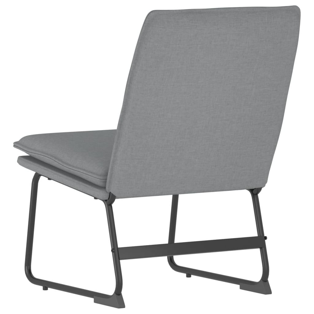 Loungestoel 52x75x76 cm stof lichtgrijs is nu te koop bij PeponiXL, paradijselijk wonen!