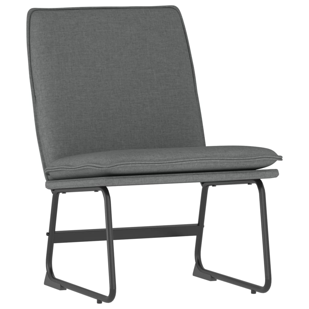 Loungestoel 52x75x76 cm stof donkergrijs is nu te koop bij PeponiXL, paradijselijk wonen!
