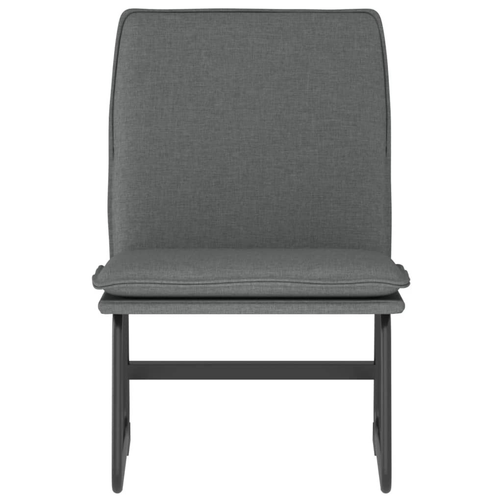 Loungestoel 52x75x76 cm stof donkergrijs is nu te koop bij PeponiXL, paradijselijk wonen!