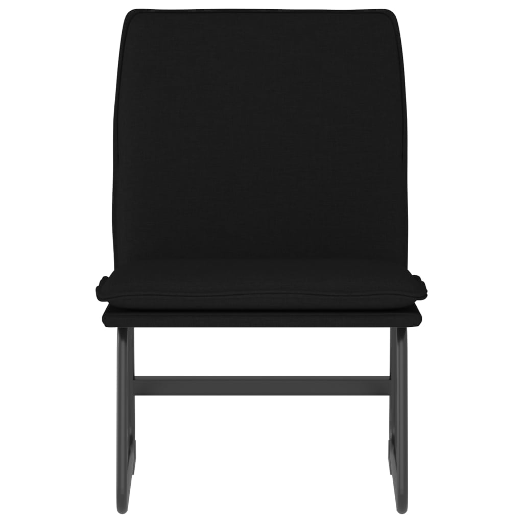 Loungestoel 52x75x76 cm stof zwart is nu te koop bij PeponiXL, paradijselijk wonen!