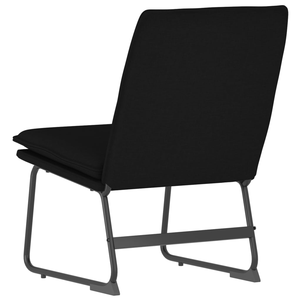 Loungestoel 52x75x76 cm stof zwart is nu te koop bij PeponiXL, paradijselijk wonen!
