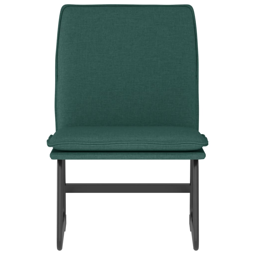 Loungestoel 52x75x76 cm stof donkergroen is nu te koop bij PeponiXL, paradijselijk wonen!