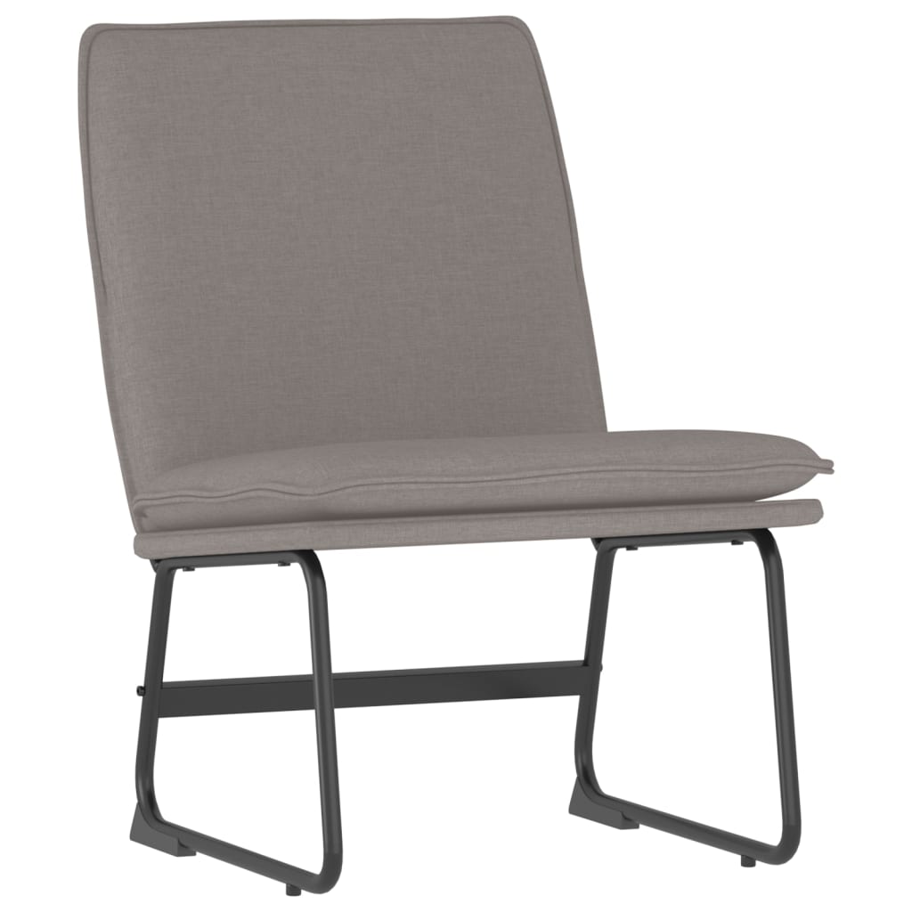 Loungestoel 52x75x76 cm stof taupe is nu te koop bij PeponiXL, paradijselijk wonen!