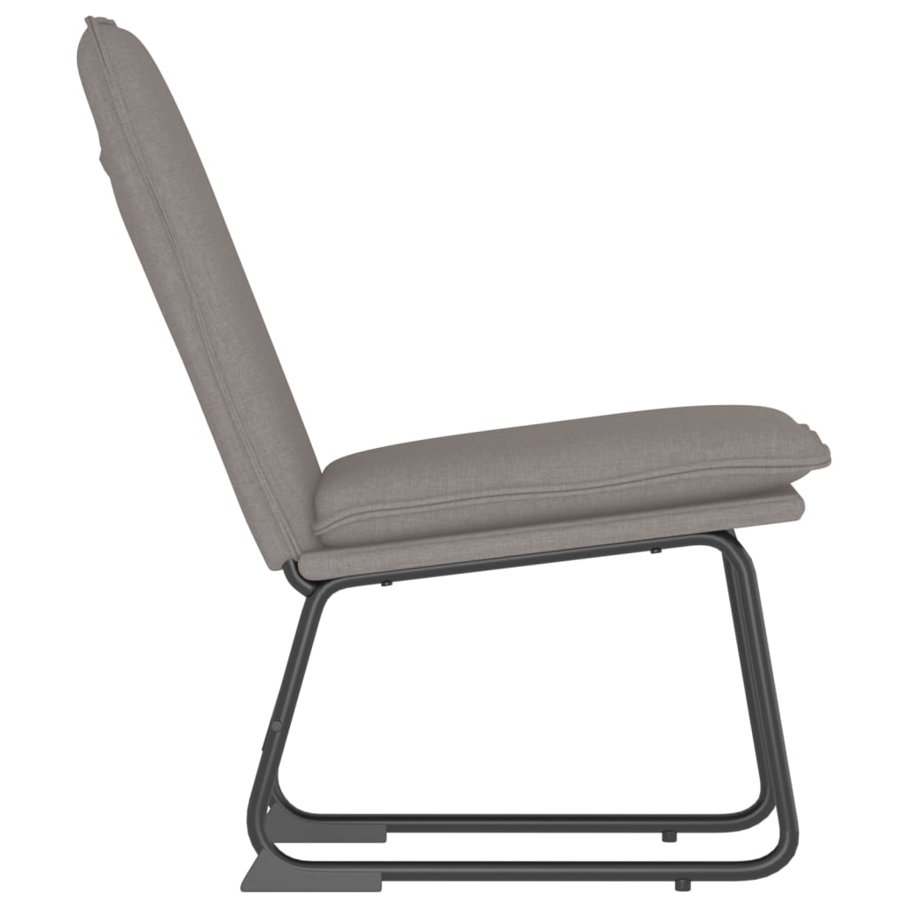 Loungestoel 52x75x76 cm stof taupe is nu te koop bij PeponiXL, paradijselijk wonen!