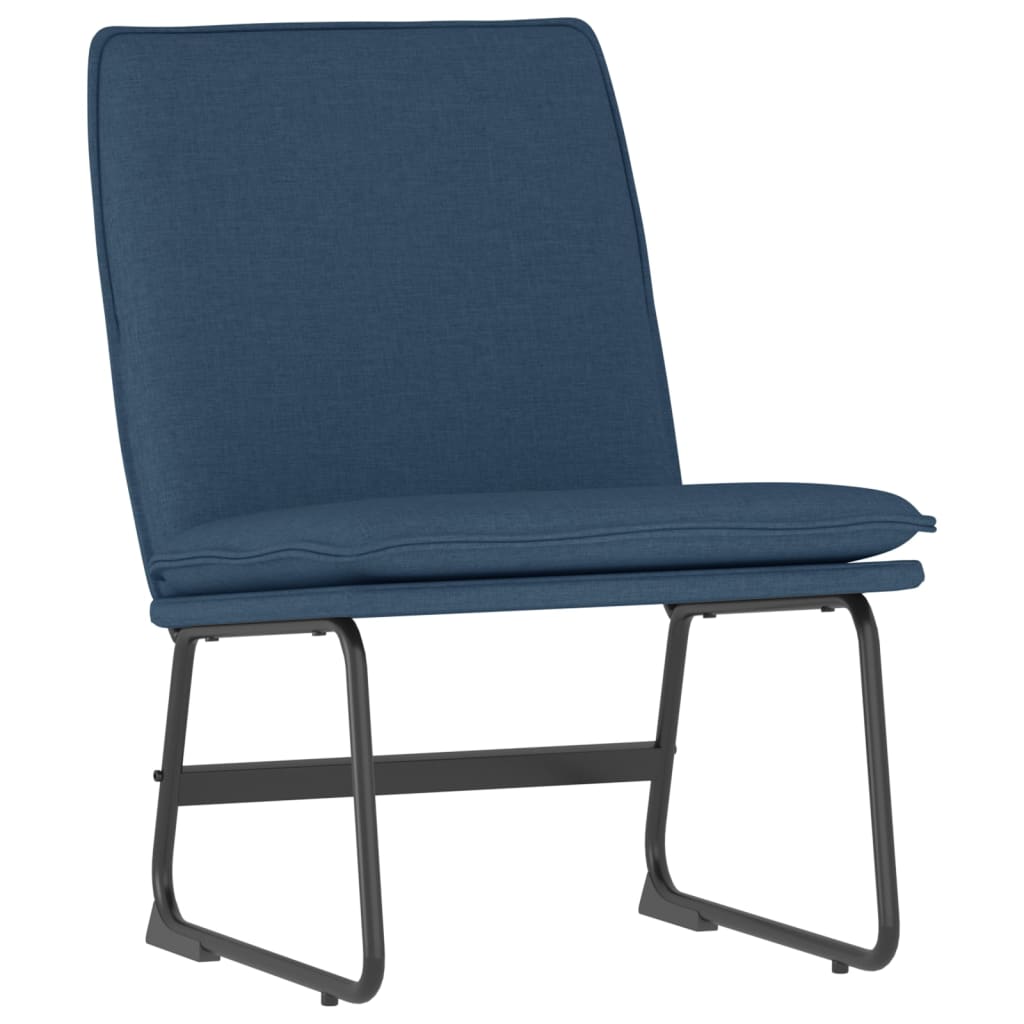 Loungestoel 52x75x76 cm stof blauw is nu te koop bij PeponiXL, paradijselijk wonen!