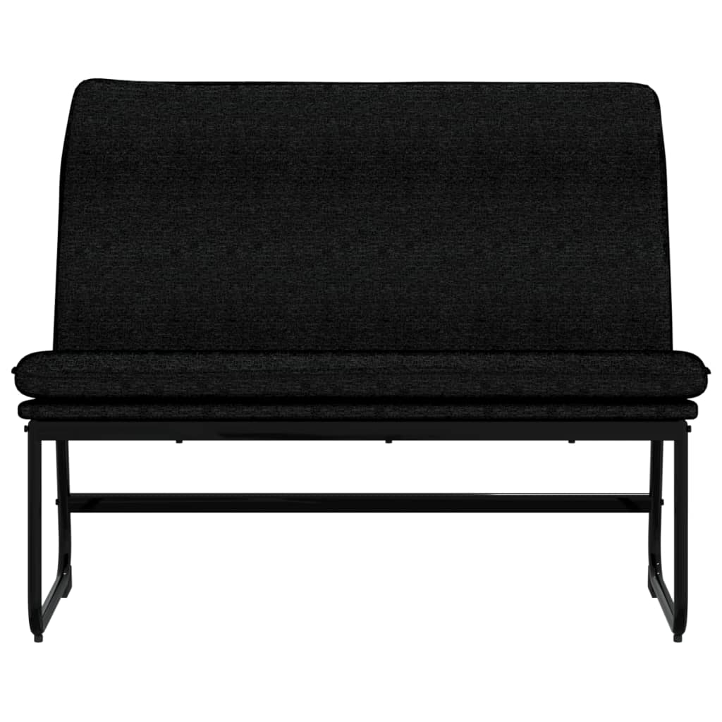 Bankje 100x75x76 cm stof zwart is nu te koop bij PeponiXL, paradijselijk wonen!