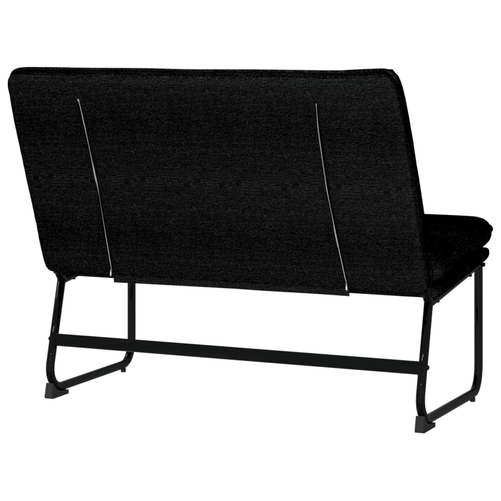 Bankje 100x75x76 cm stof zwart is nu te koop bij PeponiXL, paradijselijk wonen!