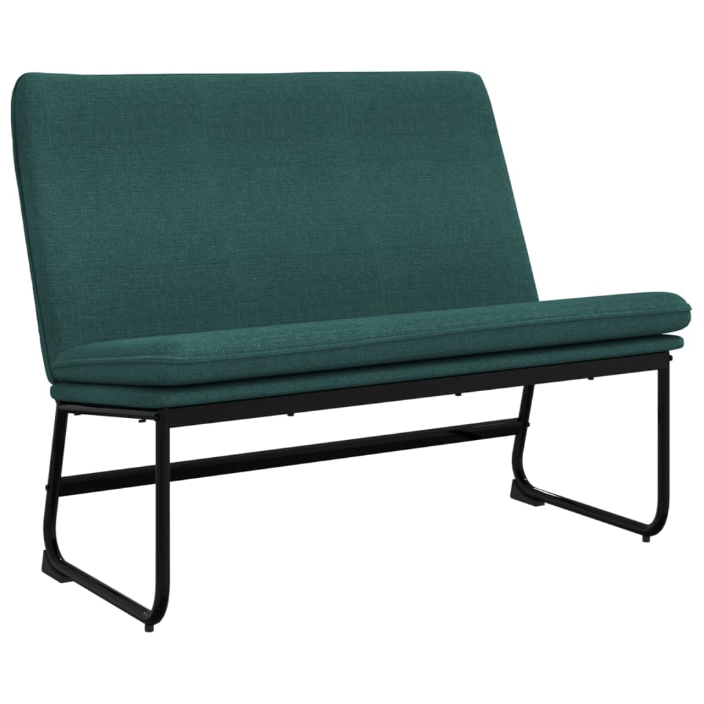 Bankje 100x75x76 cm stof donkergroen is nu te koop bij PeponiXL, paradijselijk wonen!