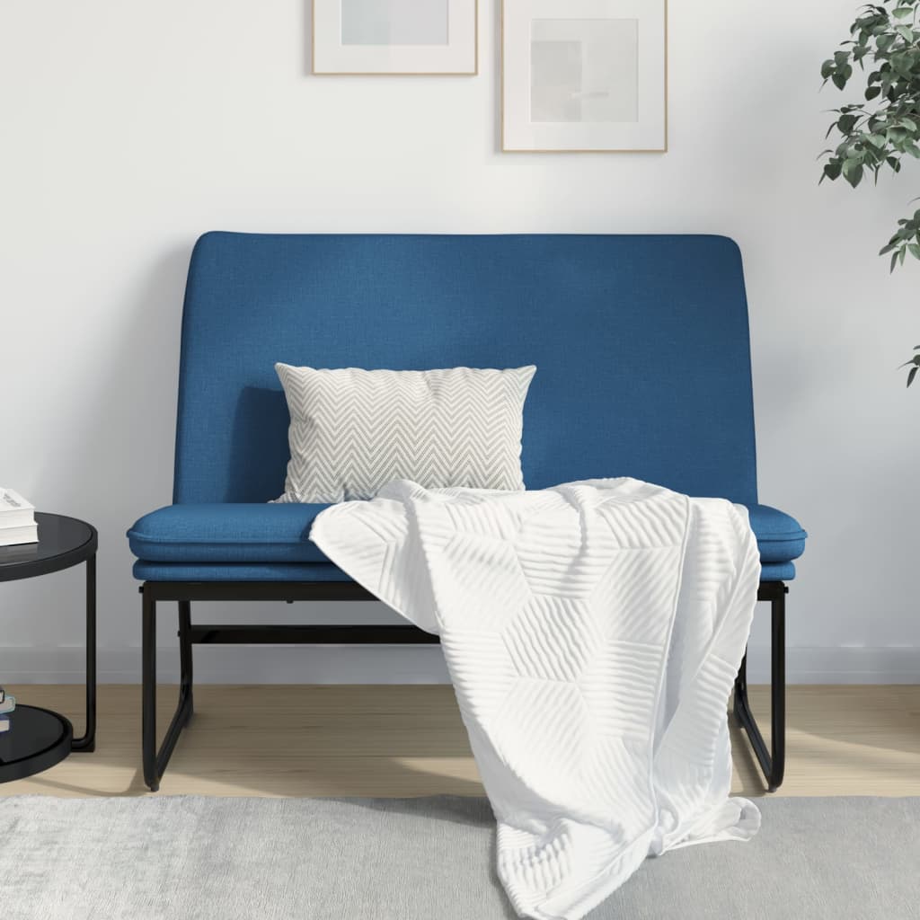 Bankje 100x75x76 cm stof blauw is nu te koop bij PeponiXL, paradijselijk wonen!