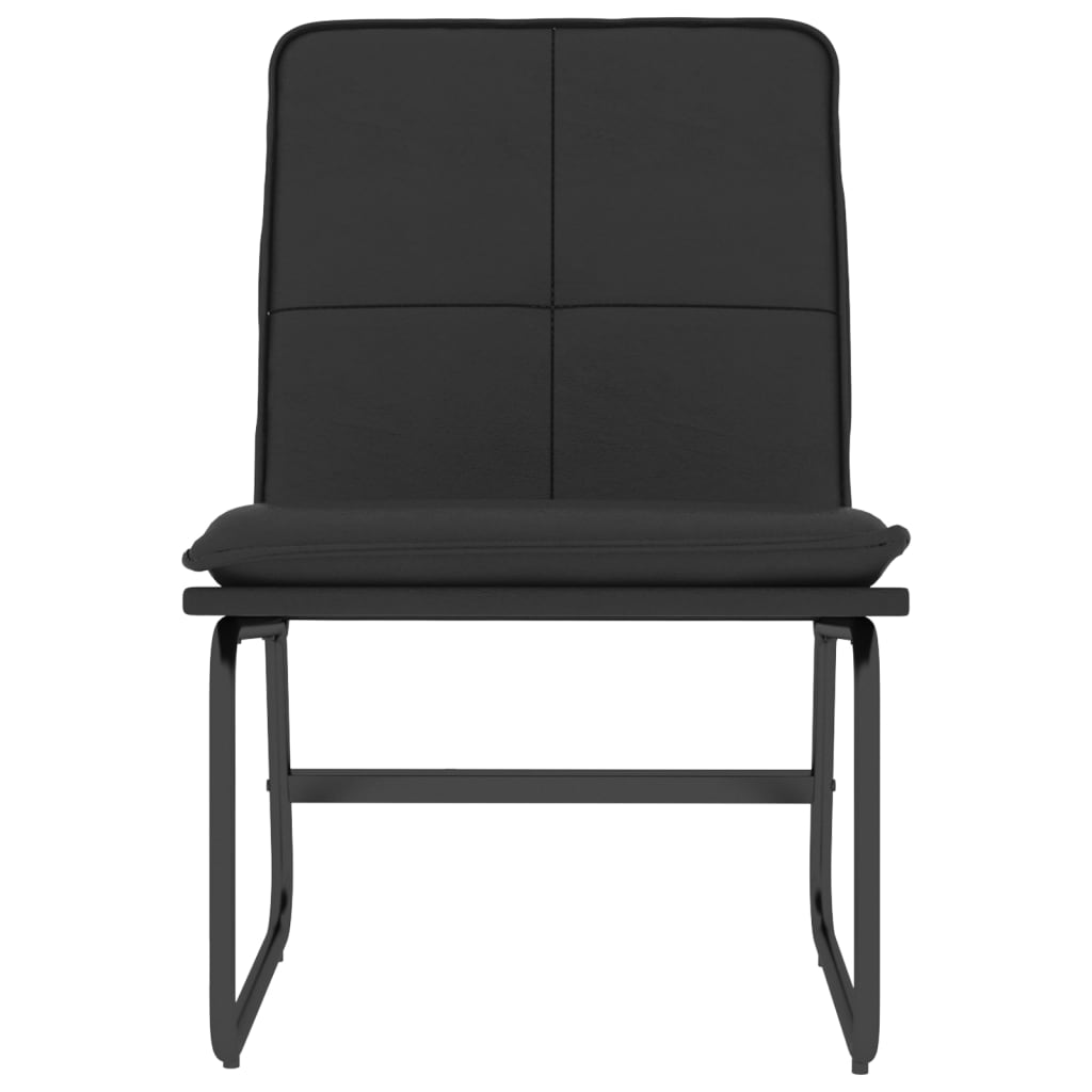 Loungestoel 54x75x76 cm kunstleer zwart is nu te koop bij PeponiXL, paradijselijk wonen!