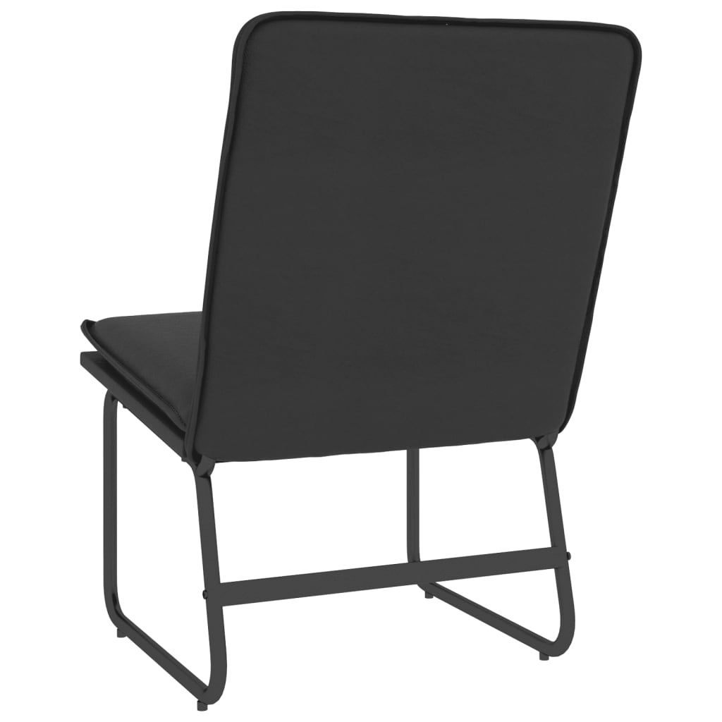 Loungestoel 54x75x76 cm kunstleer zwart is nu te koop bij PeponiXL, paradijselijk wonen!