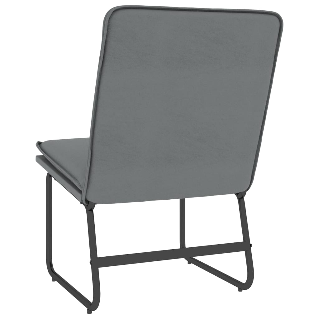 Loungestoel 54x75x76 cm kunstleer grijs is nu te koop bij PeponiXL, paradijselijk wonen!