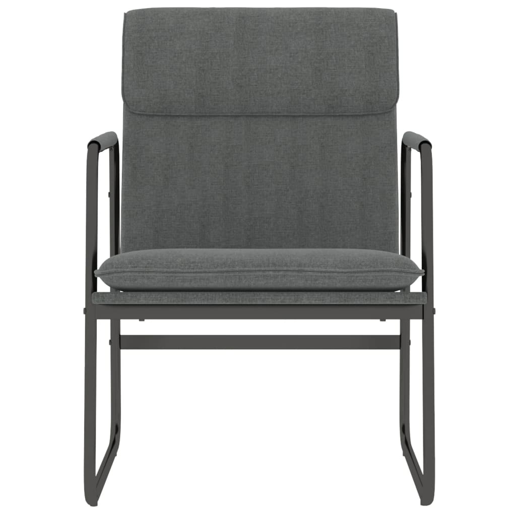 Loungestoel 55x64x80 cm stof donkergrijs is nu te koop bij PeponiXL, paradijselijk wonen!