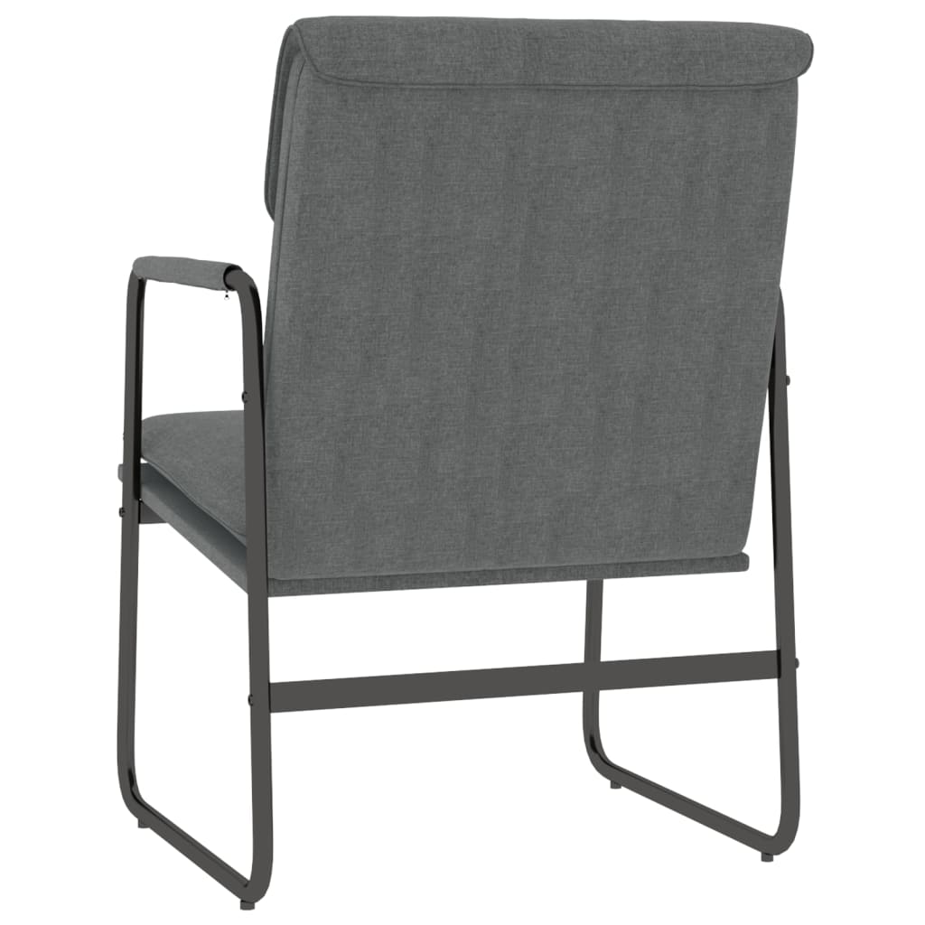 Loungestoel 55x64x80 cm stof donkergrijs is nu te koop bij PeponiXL, paradijselijk wonen!