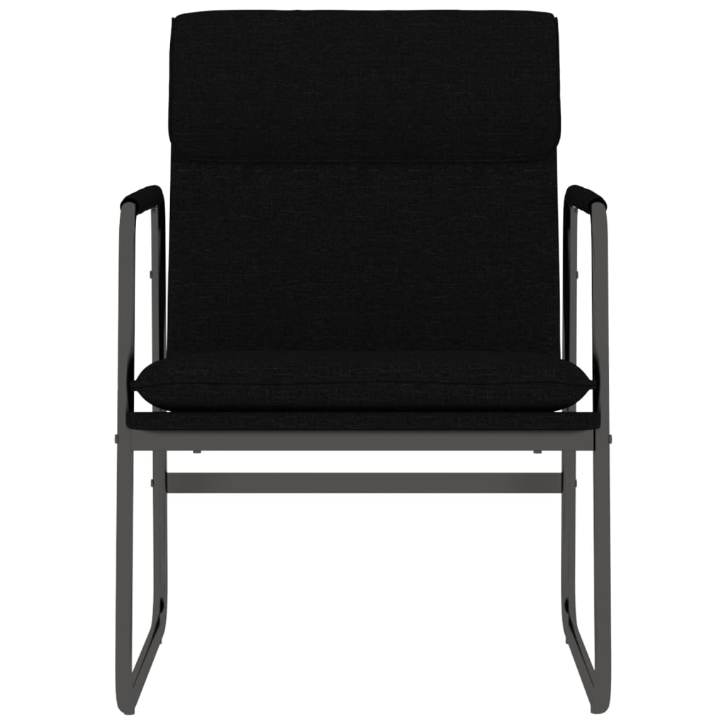 Loungestoel 55x64x80 cm stof zwart is nu te koop bij PeponiXL, paradijselijk wonen!