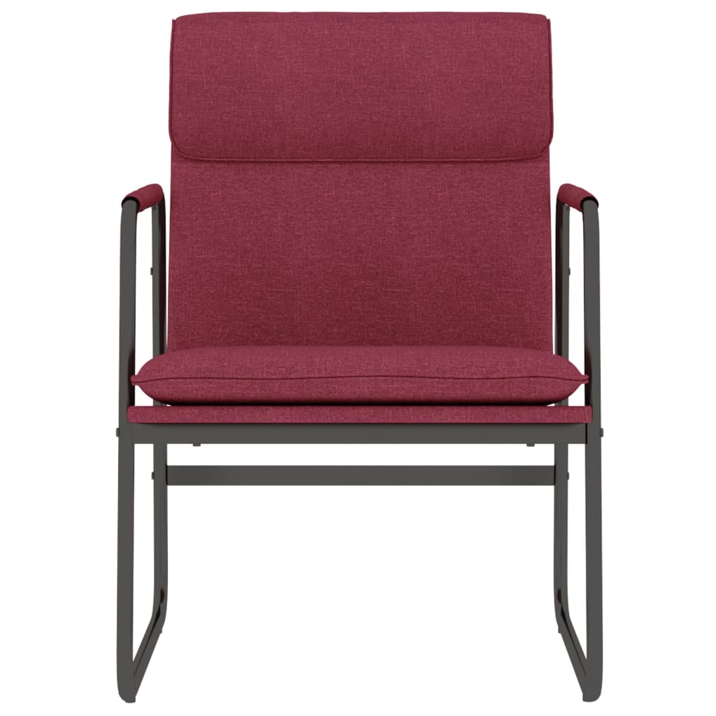 Loungestoel 55x64x80 cm stof wijnrood is nu te koop bij PeponiXL, paradijselijk wonen!