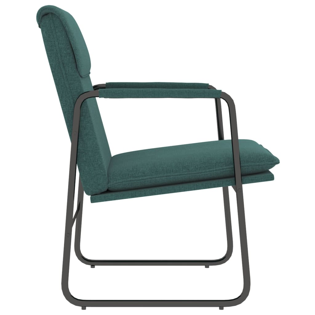 Loungestoel 55x64x80 cm stof donkergroen is nu te koop bij PeponiXL, paradijselijk wonen!