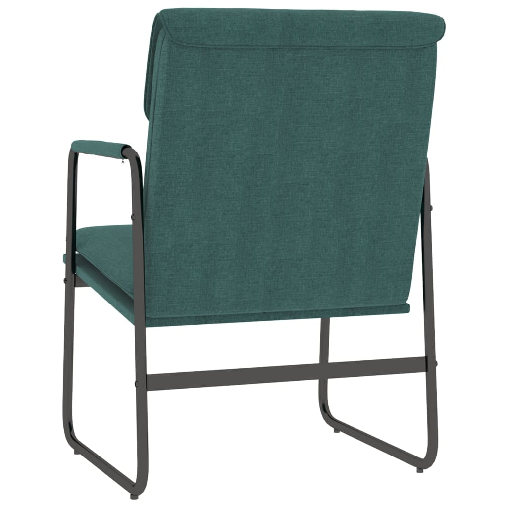 Loungestoel 55x64x80 cm stof donkergroen is nu te koop bij PeponiXL, paradijselijk wonen!