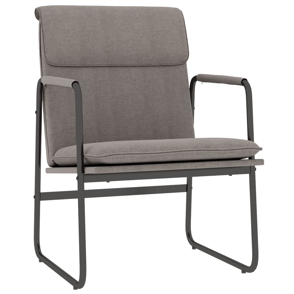 Loungestoel 55x64x80 cm stof taupe is nu te koop bij PeponiXL, paradijselijk wonen!