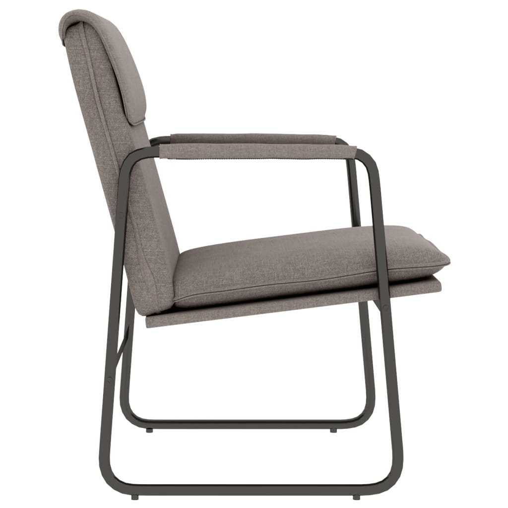 Loungestoel 55x64x80 cm stof taupe is nu te koop bij PeponiXL, paradijselijk wonen!