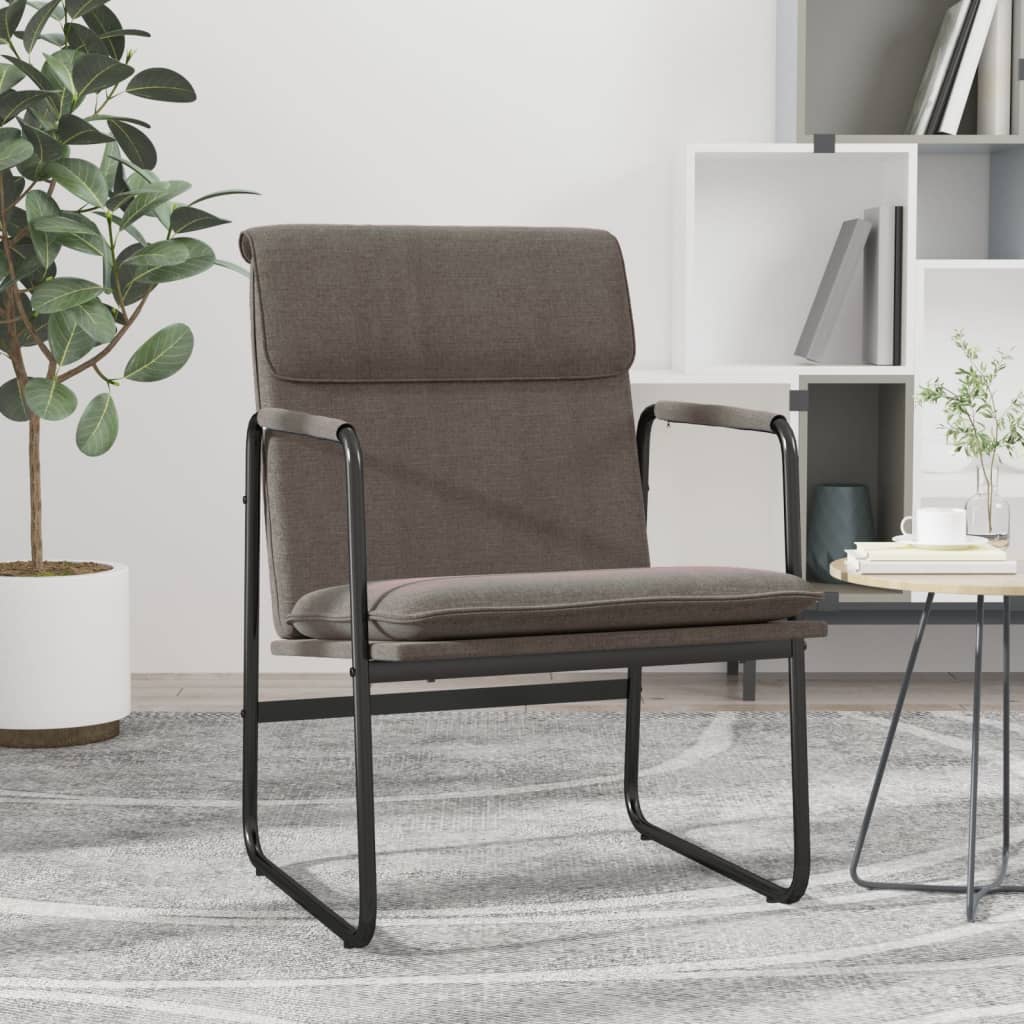 Loungestoel 55x64x80 cm stof taupe is nu te koop bij PeponiXL, paradijselijk wonen!