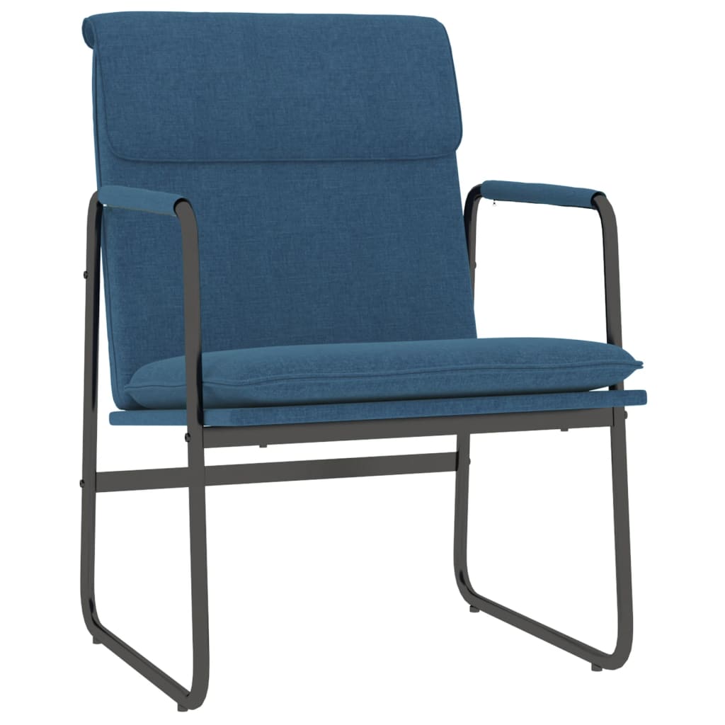 Loungestoel 55x64x80 cm stof blauw is nu te koop bij PeponiXL, paradijselijk wonen!