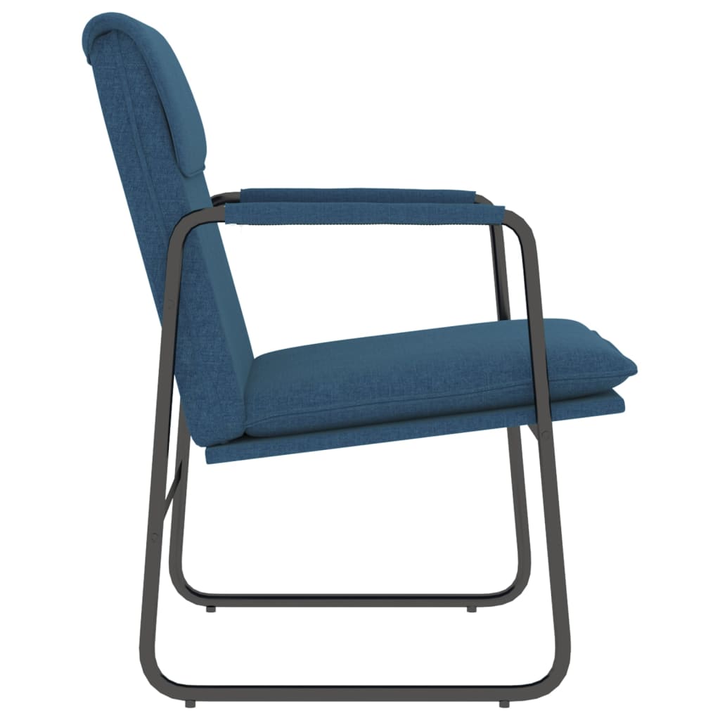 Loungestoel 55x64x80 cm stof blauw is nu te koop bij PeponiXL, paradijselijk wonen!