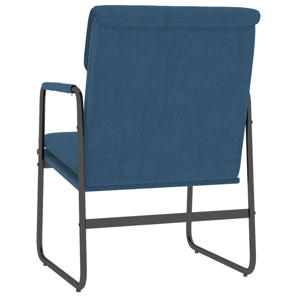Loungestoel 55x64x80 cm stof blauw is nu te koop bij PeponiXL, paradijselijk wonen!