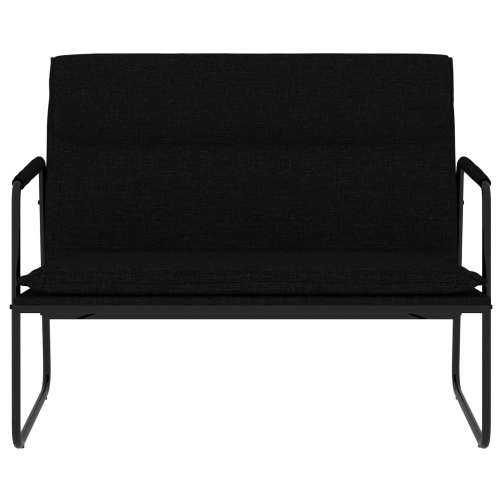 Bankje 100x64x80 cm stof zwart is nu te koop bij PeponiXL, paradijselijk wonen!