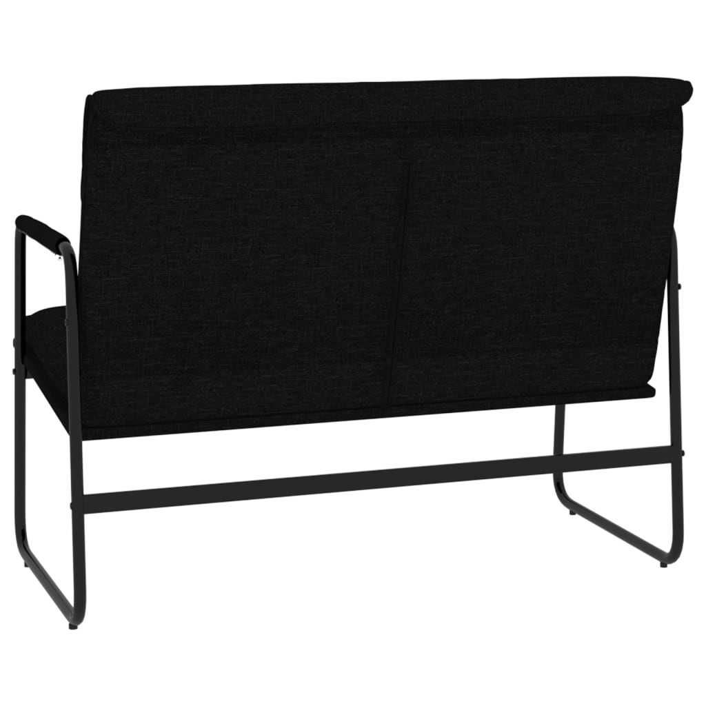 Bankje 100x64x80 cm stof zwart is nu te koop bij PeponiXL, paradijselijk wonen!