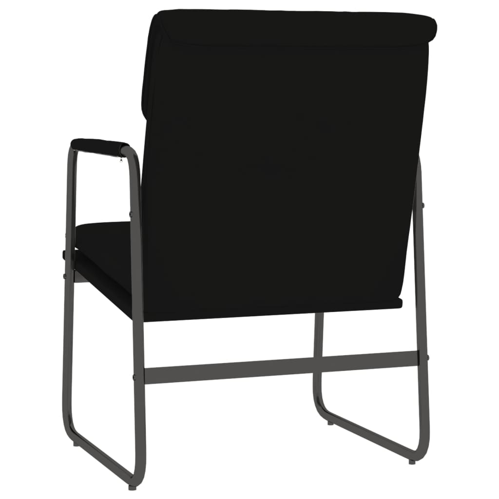 Loungestoel 55x64x80 cm kunstleer zwart is nu te koop bij PeponiXL, paradijselijk wonen!