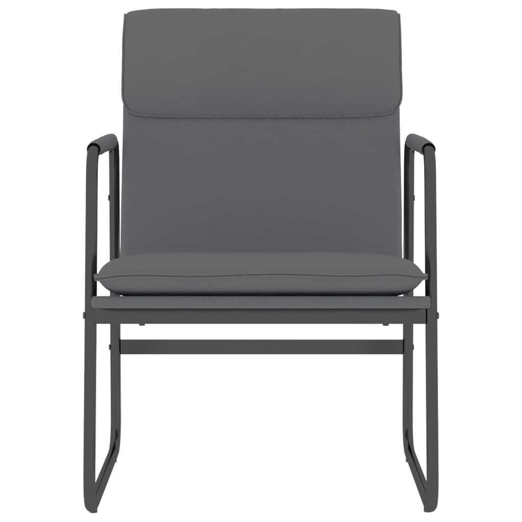 Loungestoel 55x64x80 cm kunstleer grijs is nu te koop bij PeponiXL, paradijselijk wonen!