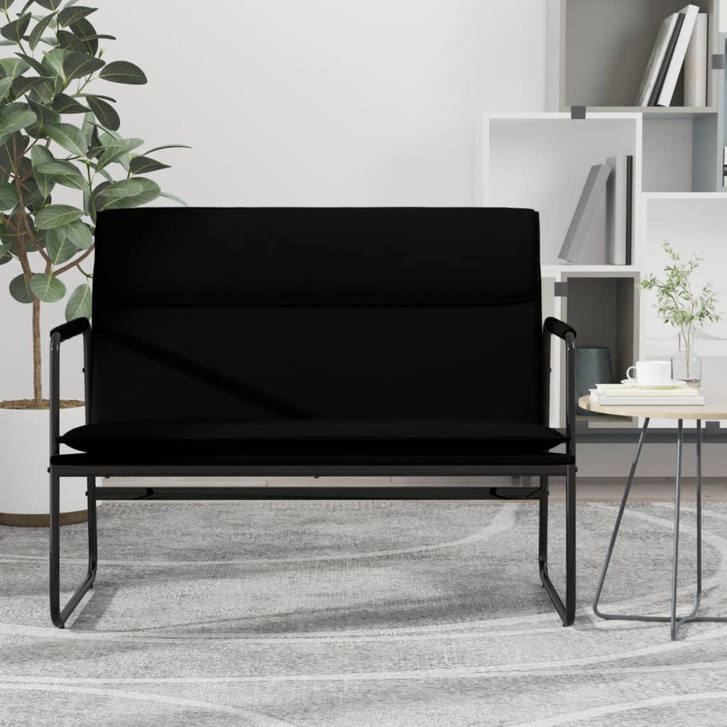 Bankje 100x64x80 cm kunstleer zwart is nu te koop bij PeponiXL, paradijselijk wonen!