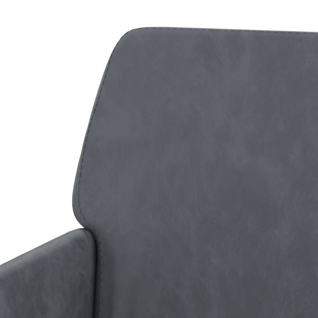 Fauteuil 62x79x79 cm fluweel donkergrijs is nu te koop bij PeponiXL, paradijselijk wonen!
