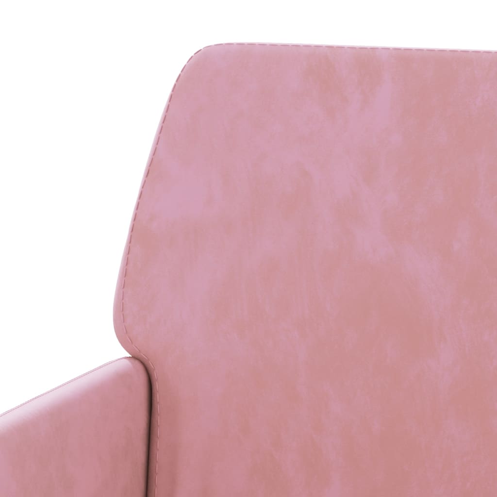 Fauteuil 62x79x79 cm fluweel roze is nu te koop bij PeponiXL, paradijselijk wonen!