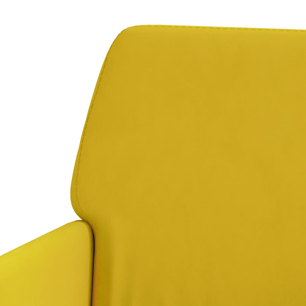 Fauteuil 62x79x79 cm fluweel geel is nu te koop bij PeponiXL, paradijselijk wonen!