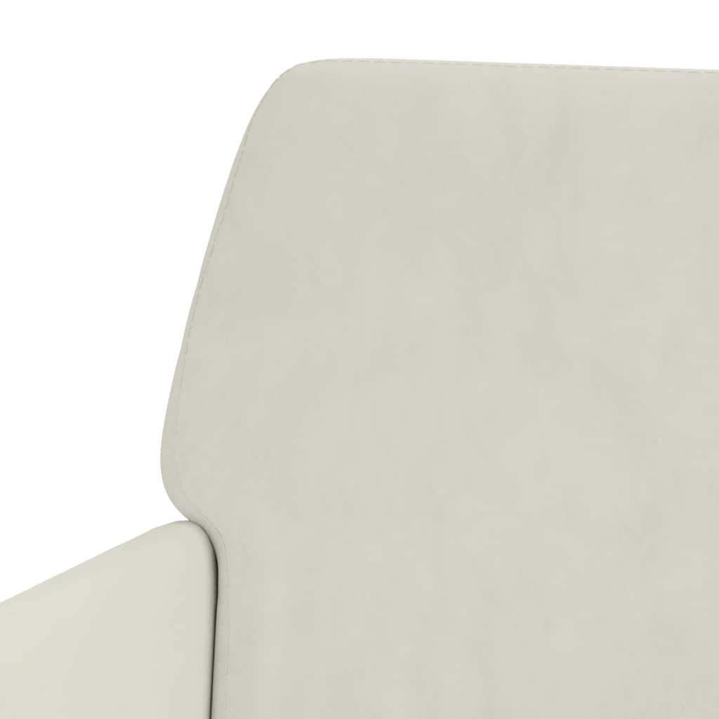 Fauteuil 62x79x79 cm fluweel crèmekleurig is nu te koop bij PeponiXL, paradijselijk wonen!