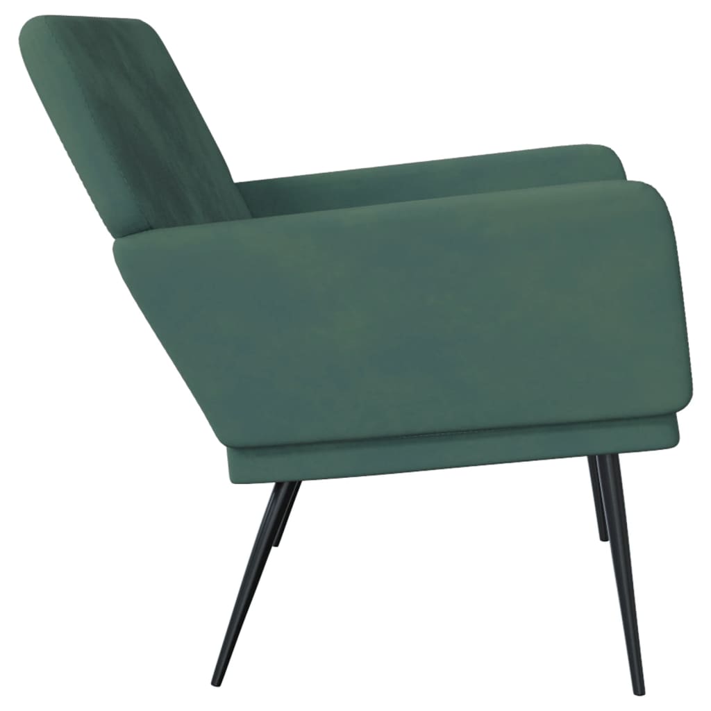 Bankje 108x79x79 cm fluweel donkergroen is nu te koop bij PeponiXL, paradijselijk wonen!