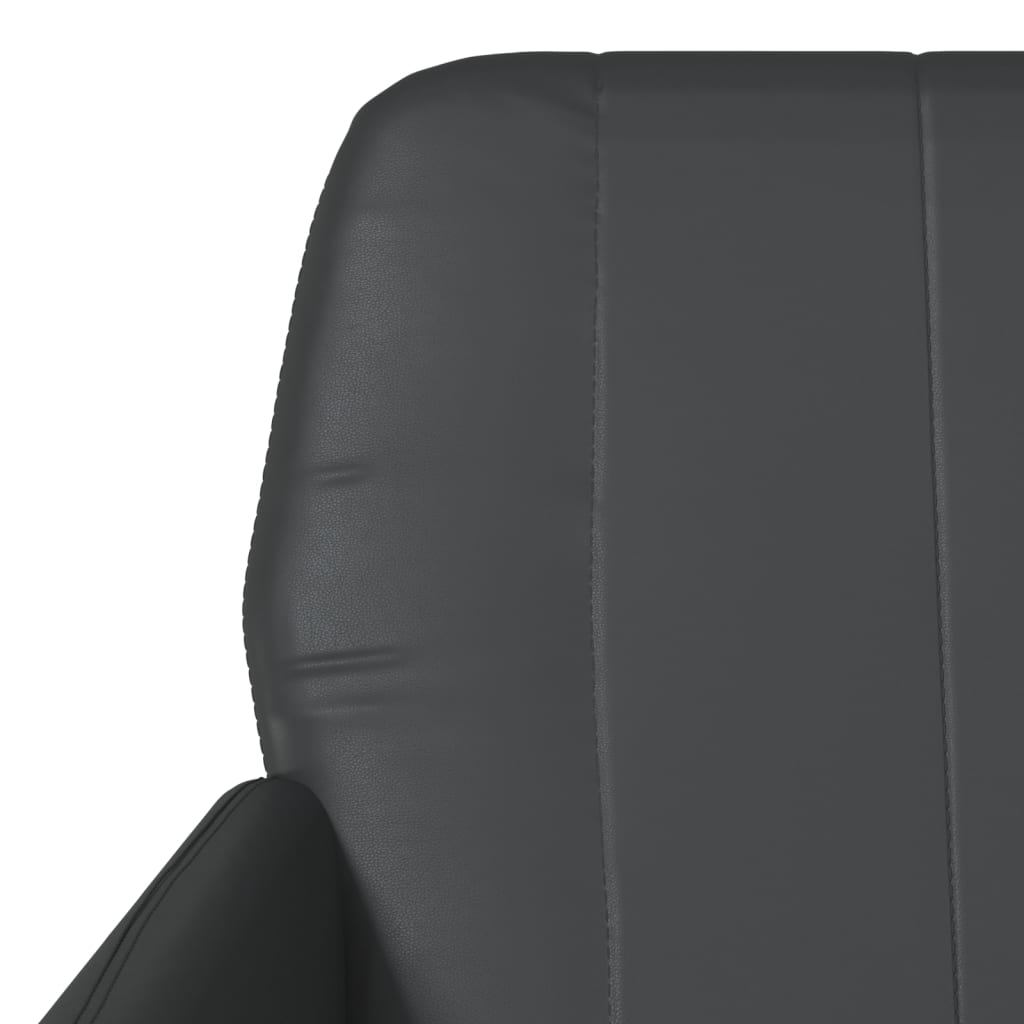 Fauteuil 61x78x80 cm kunstleer zwart is nu te koop bij PeponiXL, paradijselijk wonen!